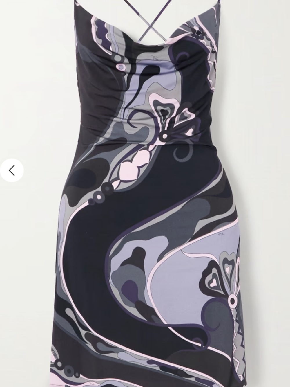 PUCCI Printed satin-jersey mini dress